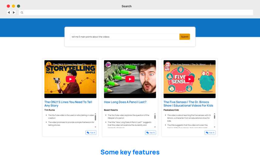 youtube summarizer challenge